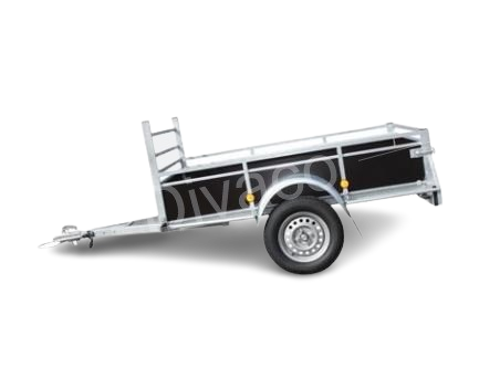 DIVACO Cargo Trailer 1-Axle/2-Wheel for Gator Off-Road Golf Cart