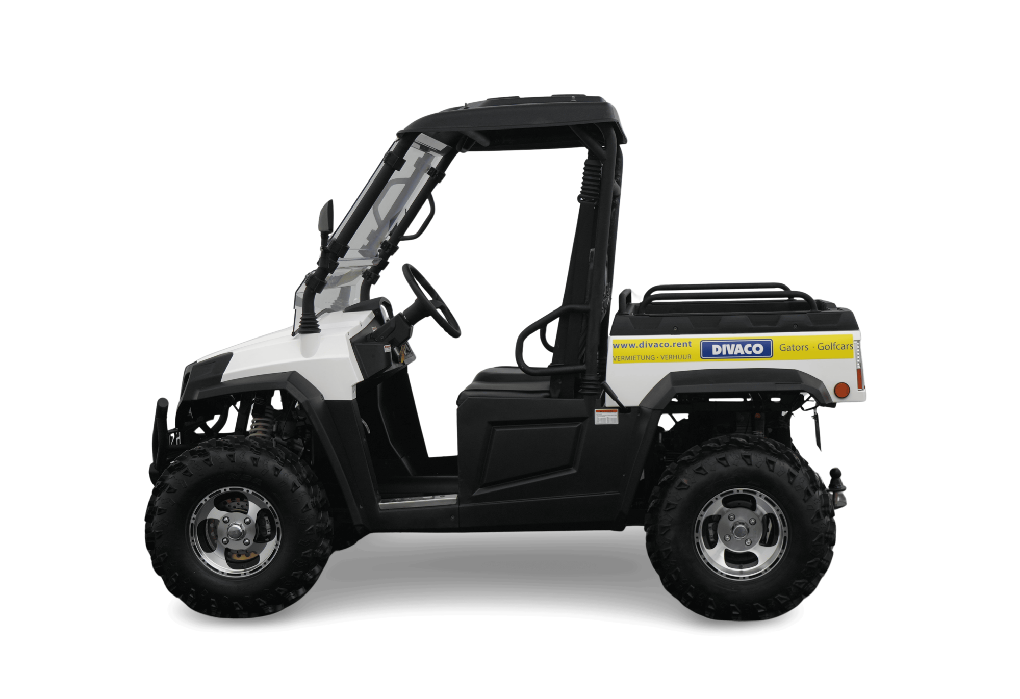 DIVACO Off-Road 4x4 2-Seater Electric Gator side view