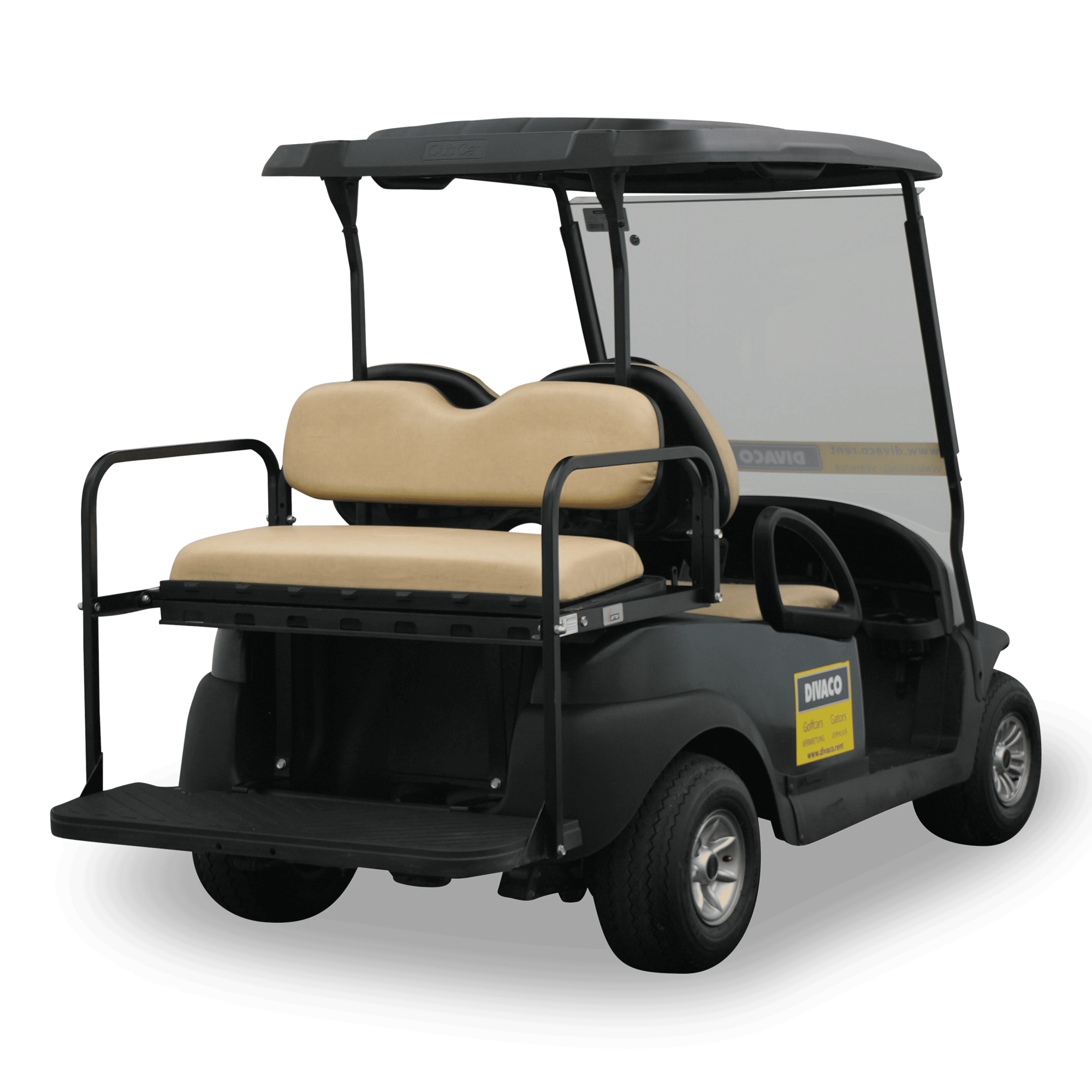 DIVACO.RENT Golf Cart 4-Seater Electric Flip Seat Rear