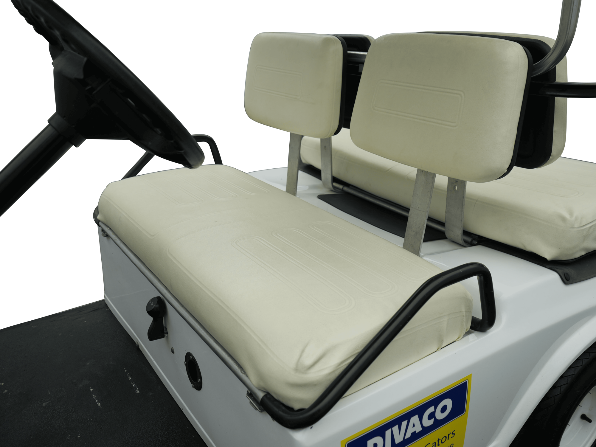 DIVACO.RENT Golfcart 4-Sitzer elektrisch Sitzposition