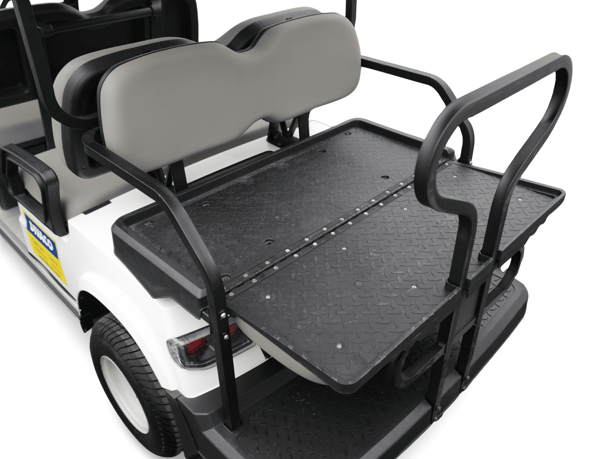 Divaco.rent Golfcart 6-Sitzer Elektro flache Ladefläche