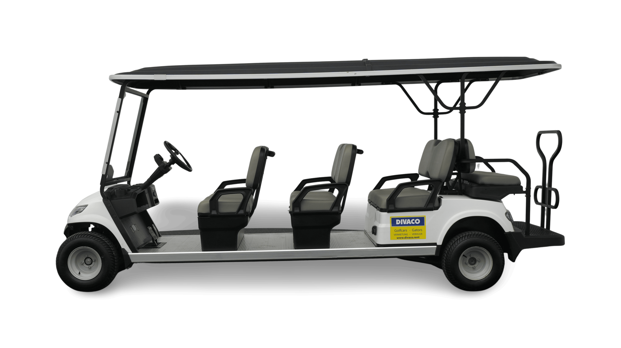 Divaco.rent Golf Cart 8-Seater Electric Side View