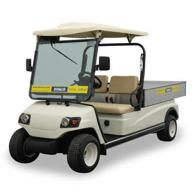 DIVACO Electric Golf Cart 2-Seater Road-Legal Cargo Bed