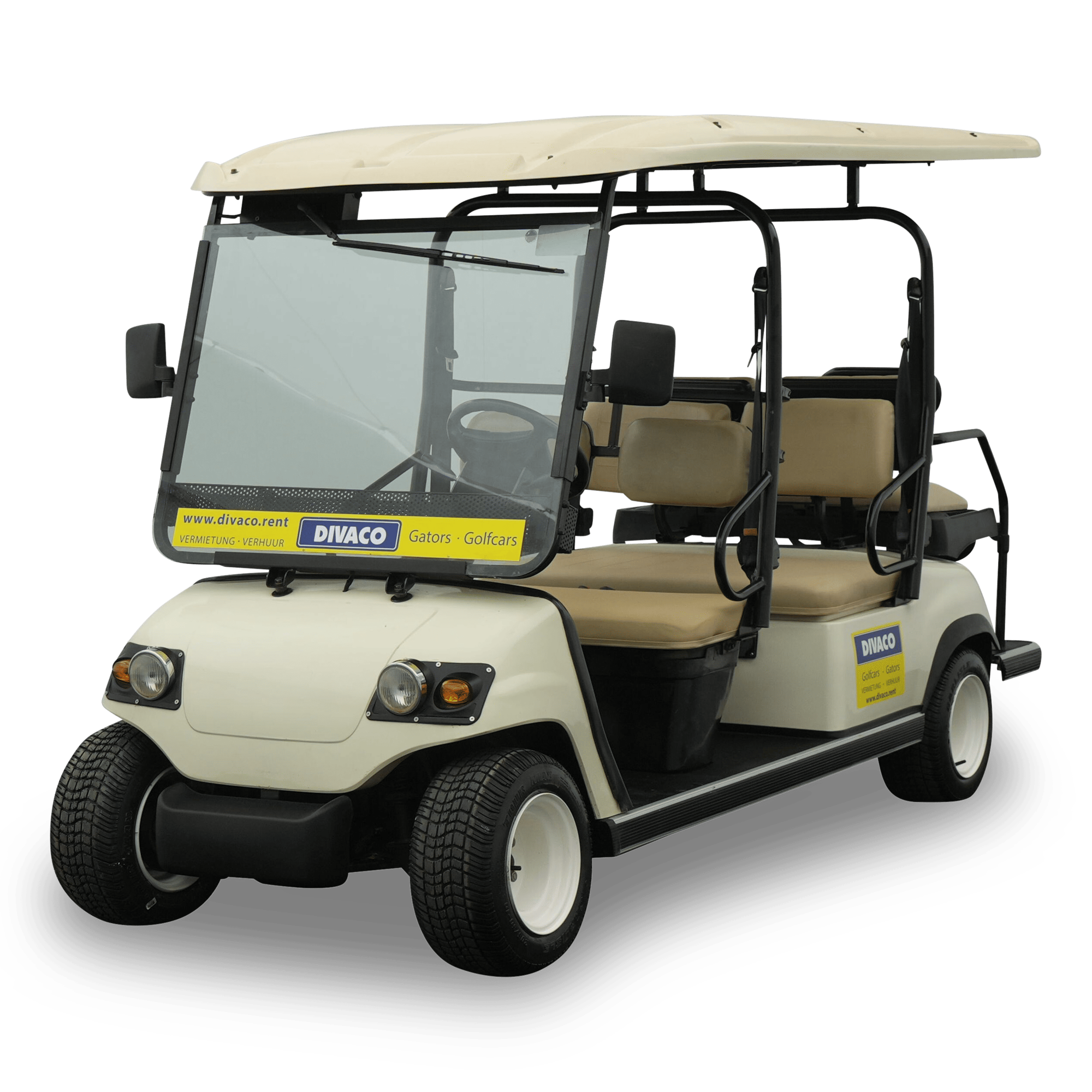 DIVACO Golfkar 4-zitter met kenteken Golfcart 4-Sitzer mit Zulassung 4-Seater road legal.png