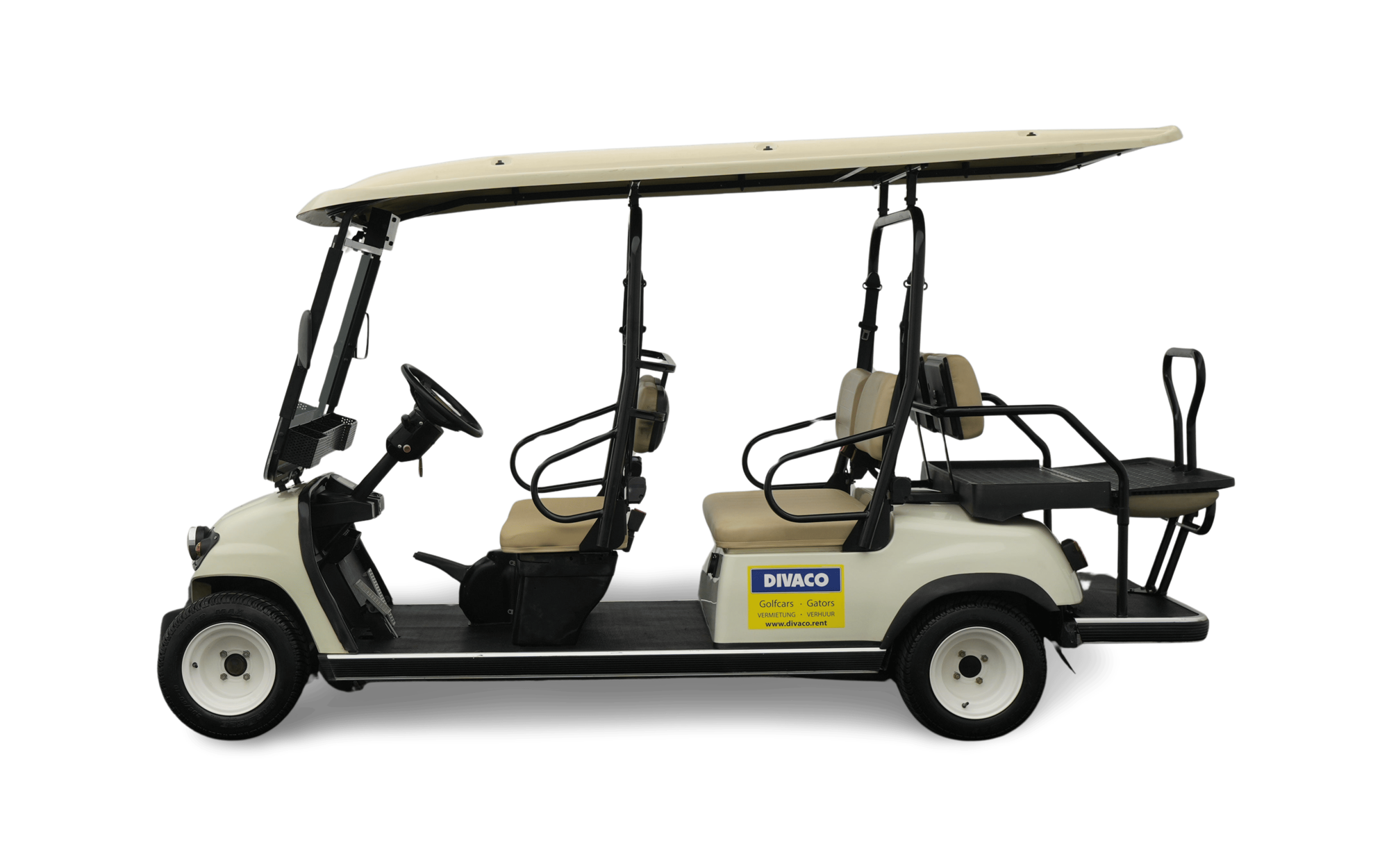 DIVACO Golfkar 4-zitter kenteken Golfcart 4-Sitzer Zulassung .png