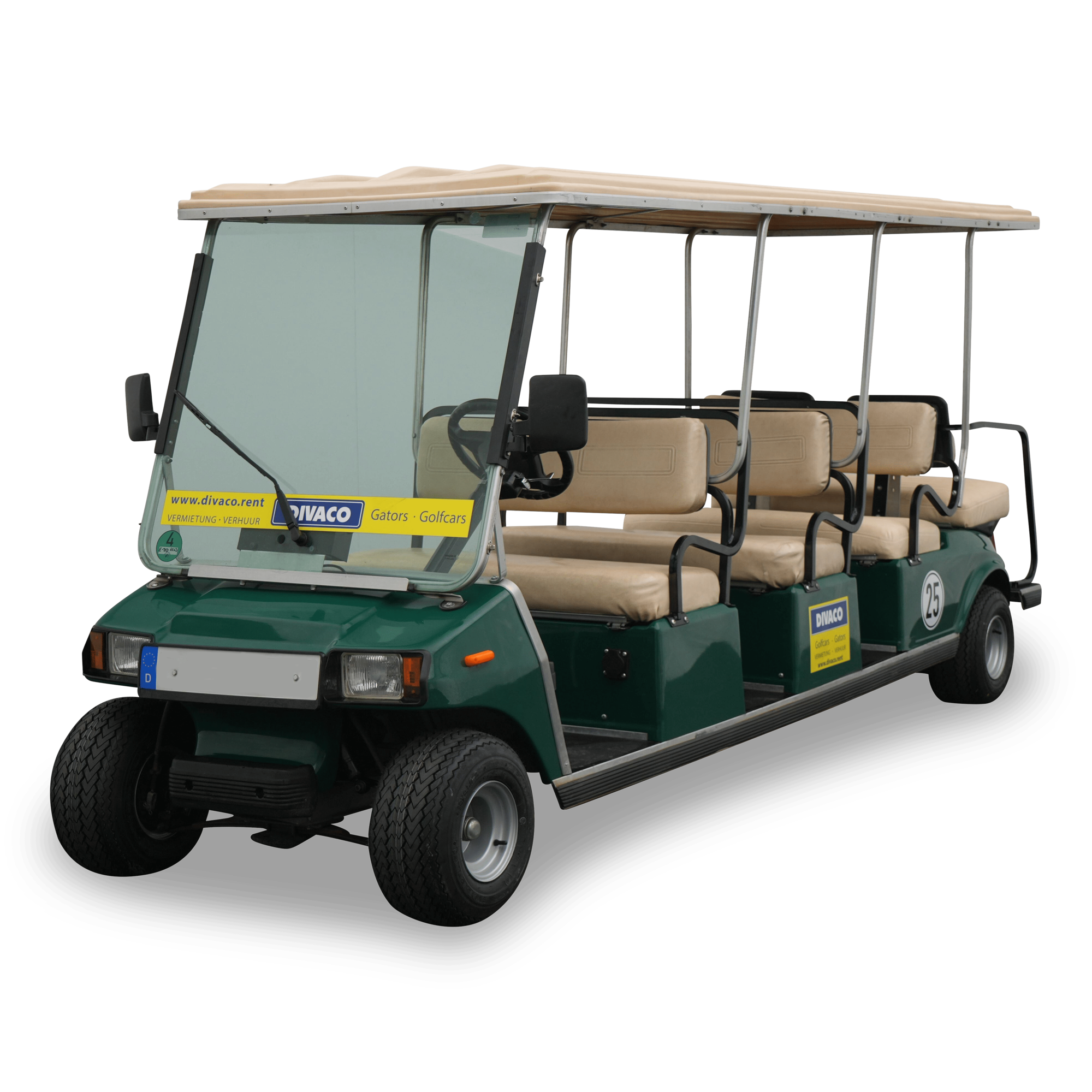 Divaco.rent Golf Cart 8-Seater Road-Legal Electric