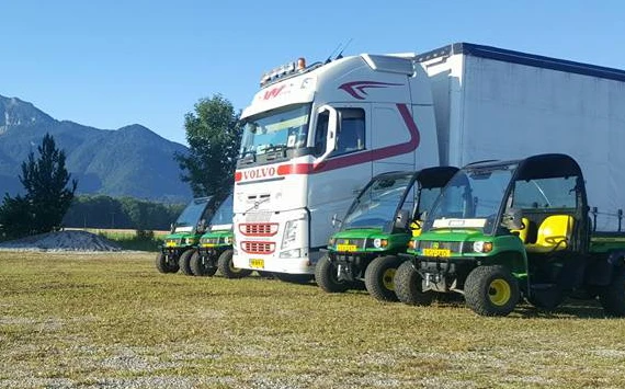 Logistiek & transport rondom verhuur gators, golfkarren en offroad voertuigen divaco.rent